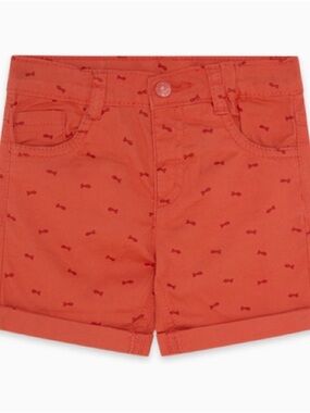 Boys' Coral Shorts with Fish Print
